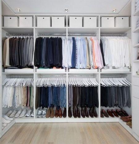 Mẫu tủ quần áo gỗ không cánh đang làm mưa làm gió
