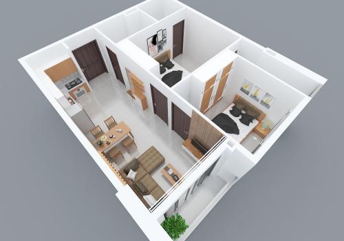 Thi công nội thất căn hộ sang trọng