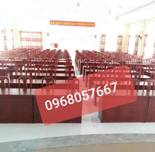Bàn hội trường gỗ veneer cho không gian cộng đồng