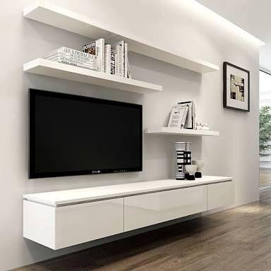 Kệ tivi treo tường phòng khách đơn giản