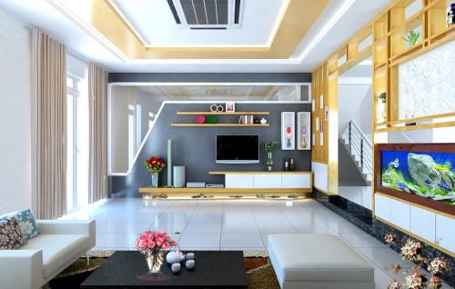 Tư vấn thiết kế nội thất phòng khách đơn giản nhưng không kém phần hiện đại- Nội thất gia đình Salla