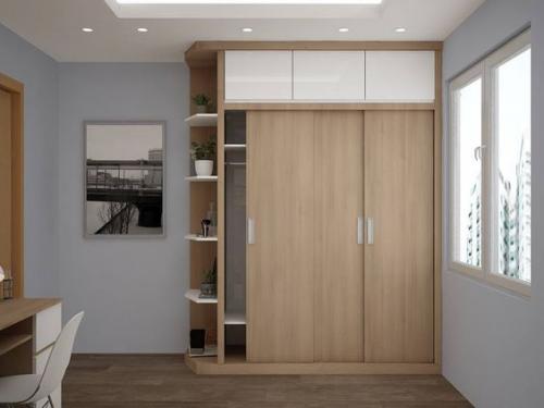 Thi công tủ quần áo gỗ công nghiệp An Cường đẹp tại TPHCM